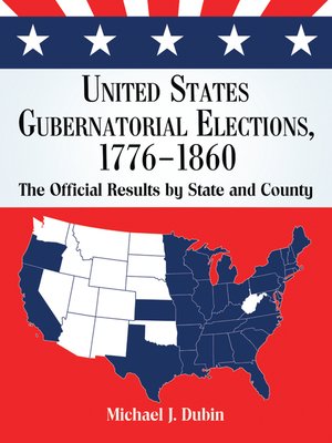 cover image of United States Gubernatorial Elections, 1776-1860